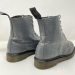 Dr. Martens  Pascal Croc Gray Leather UK 7 Combat Boots US 8 Men 9 Women Photo 8