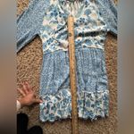 House of Harlow 1960 Boho Floral Tiered Dress with Tassel Ties Size S Photo 14