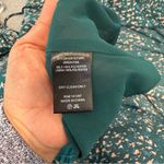 FLORET STUDIOS Long Sleeve Satin Faux Wrap Midi Dress in Green Pink size M Size M Photo 13