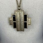 Large Chunky 33” Gold Tone Tiered Gold/Black Photo 1