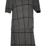 Banana Republic Windowpane Print Merino Wool Two Piece Set Top & Skirt XXL NWT Photo 0