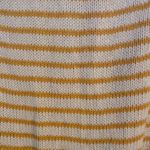 Tea N Rose Crew neck cotton dark yellow white sweater womens Medium stripes Photo 4