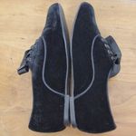 Ladies' Black Velvet Leather Lined Oxfords By Bibi Lou EU 38 Size 7 Photo 3