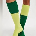 Free People Movement NWT Colorblock Buti Tall Socks In Green Combo Photo 1