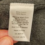 Talbots 💕💕 Open Front Short Cardigan Cotton Blend ~ Gray Medium Petite Photo 6