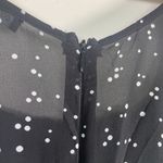Cotton Candy LA  Peasant Cinched Dress Size‎ S Small Fairy Polka Dot Ruched Mini Photo 6