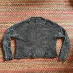 BLUSH & BLOOM GREY CHENILLE CROP SWEATER Gray Size undefined Photo 0