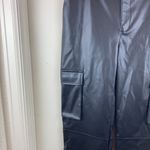 Cara Santana x Apt.9 New Black Vegan Leather High Rise Cargo Pants A149 Size 10 Photo 6