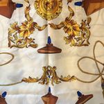 8E Jour Yves Rocher Italian Scarf Vintage Perfume Bottle Vintage Blue Photo 1