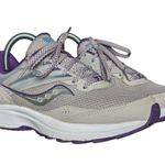 Saucony Cohesion 15 Running Shoes Sneakers Gray Purple Grape Pop Womens 7.5 Grey Photo 0