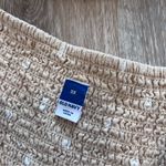 Old Navy  polka dot linen jumpsuit cream & white wide leg cropped feminine Photo 5