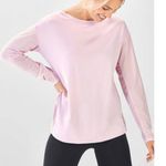 Fabletics Cashel Long Sleeve Cinched Back Top Petal Pink Medium Photo 2