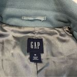 Gap Wool Blend Women's Blue Pea Coat with Toggles Buttons and Two Front Pockets Photo 9
