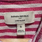 Banana Republic  Pink Striped Button Up Shirt Classic Linen Size Small Photo 2