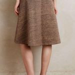 Anthropologie HD in Paris • Anthro Glistened Sweater Skirt high low gold bronze pleated Photo 11
