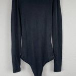 Elodie Black Ribbed Long Sleeve Bodysuit Size XS NWOT Photo 1
