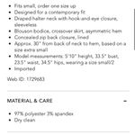 Elliatt Elliat Ivory White Camo Blouson Halter Dress Asymmetrical Sz XL Photo 6