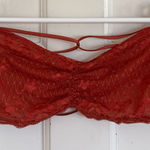 Free People rust lace bandeau bralette size large Photo 0