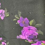 Magda Butrym Dark Floral Printed Silk Pesaro Mini Dress Size US 6 UK 10 FR 38 Photo 11