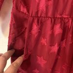 Torrid  womens T size 00 medium large 10 red stars midi chiffon dress cute casual Photo 11