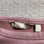 Athleta  Mauve Pink Short Crewneck Sleeve French Terry Sweatshirt Size XXS Photo 2