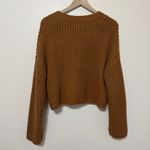 ZARA Pocket Knit Cardigan Size Small Brown Tan Chunky crop oversized Photo 4