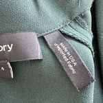 Theory 4 Slit Collar sheath dress Admiral Crepe Collar in Emerald green Photo 4