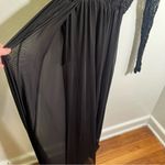 Maternity Gown Maxi Dress Long Sleeve Black Lace Size undefined Photo 5