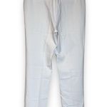 Adrianna Papell Dress Pants Stretch Geo Pattern White Gray Womens 10 Photo 1