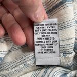 Vanilla Star Jeans Vanilla Star NWT Blue Striped Button Front Belted Linen Blend Mini Skirt Large Photo 5