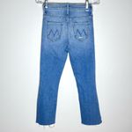 Mother The Insider Crop Step Fray Jeans Thrilling Shots Sz 25 Blue Photo 7
