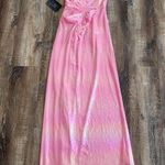 Retrofête Retrofete Yesi Dress Flamingo Pink Size XXS NWT Metallic Maxi Spaghetti Straps Photo 6