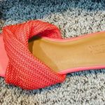 Nordstrom New🎀 Coral Raffia Knot Slide Sandals ☀️  Rack Women’s Size 6.5 Photo 2