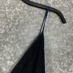 Sparkle & Fade Urban Outfitters Blue Chiffon Dress - Size Medium - Black Lace Photo 1