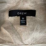 Drew ‎ Blazer Jacket Womens Medium Tan Linen Rayon Blend Pockets Grandma Coastal Photo 5