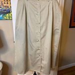 Women’s Khaki skirt, by Nada Valley pleated front, button front, size 16 Photo 0