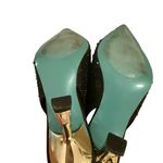 Betsey Johnson  Black Rhinestone Slingback Kitten Heels with Silver Heels Photo 4