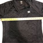 Umbro  Womens Funnel Neck Side Zip Fleece Lined Sweatshirt L Thumb Holes Black Photo 5