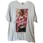 Vintage Reprint Michael Jackson This is It White Band Tee large Photo 0