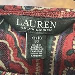 Ralph Lauren LAUREN  Black Label Women’s XL Paisley Printed Long Sleeve Shirt Photo 3