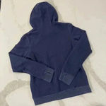 Adidas  High Neck Long Sleeve Pullover Hoodie Sweatshirt Womens Medium ZipPockets Photo 4