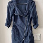 Divided  By HM Womens Lightweight Parka with waist strings Hooded blue Photo 0