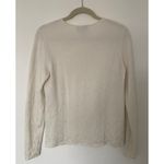 Tommy Bahama Sweater Cream Gold Accent Long Sleeve V Neck Pullover S Photo 4