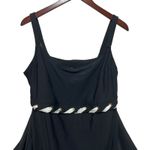 Delta‎ Burke Swimdress One Piece Skirted Bathing Suit 22/24W Black Retro Pin Up Size 22W Photo 2