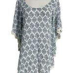 Eberjay Eberjey Small Medium Top Blouse Crochet Sleeve Cover Up Beach Photo 0