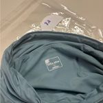 Title Nine  Slate Blue Super Soft Funnel Neck Cinch Side Pull Over Top Medium Photo 8