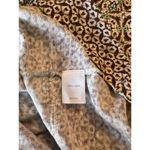 J. Jill Love Linen Shirt Top Womens XS Paisley Short Sleeve Summer Hipster #176 Blue Photo 6