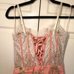 NWT Full Bloom Floral Lace Corset Wrap Mini Dress Size M White Size M Photo 8