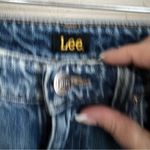 Lee Vintage Modern Daybreak Wide Leg Cropped Raw Hem Denim Jeans Photo 6