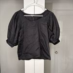 Madewell NWT  Relaxed Scoopneck Short-Sleeve Top True Black Photo 1